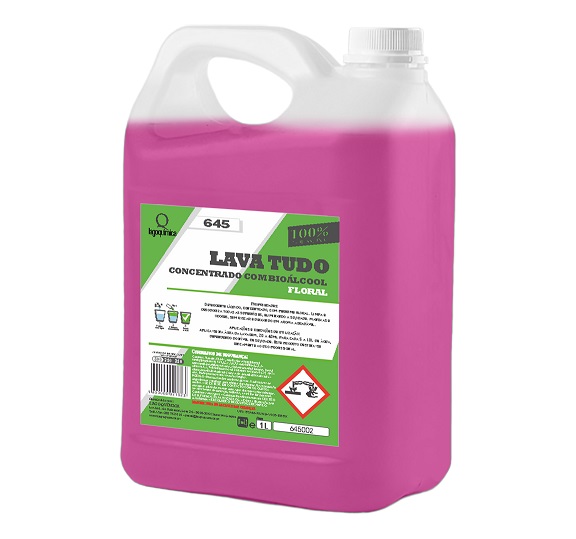 LQ-605XT FLORAL  Lava Tudo Concentrado Com Bio�lcool 5 LT